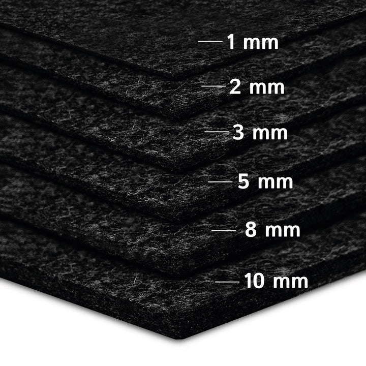Felt Sheet, 5mm thick (solid 0.36 kg/cdm)