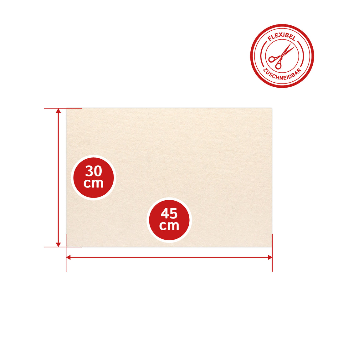 Felt Sheet, 5mm thick (solid 0.36 kg/cdm)