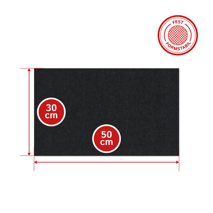 Pieza bruta de fieltro de lana maciza de 10 mm de espesor - Panel de fieltro de 3600 g/m² (densidad 0,36 g/cm³)