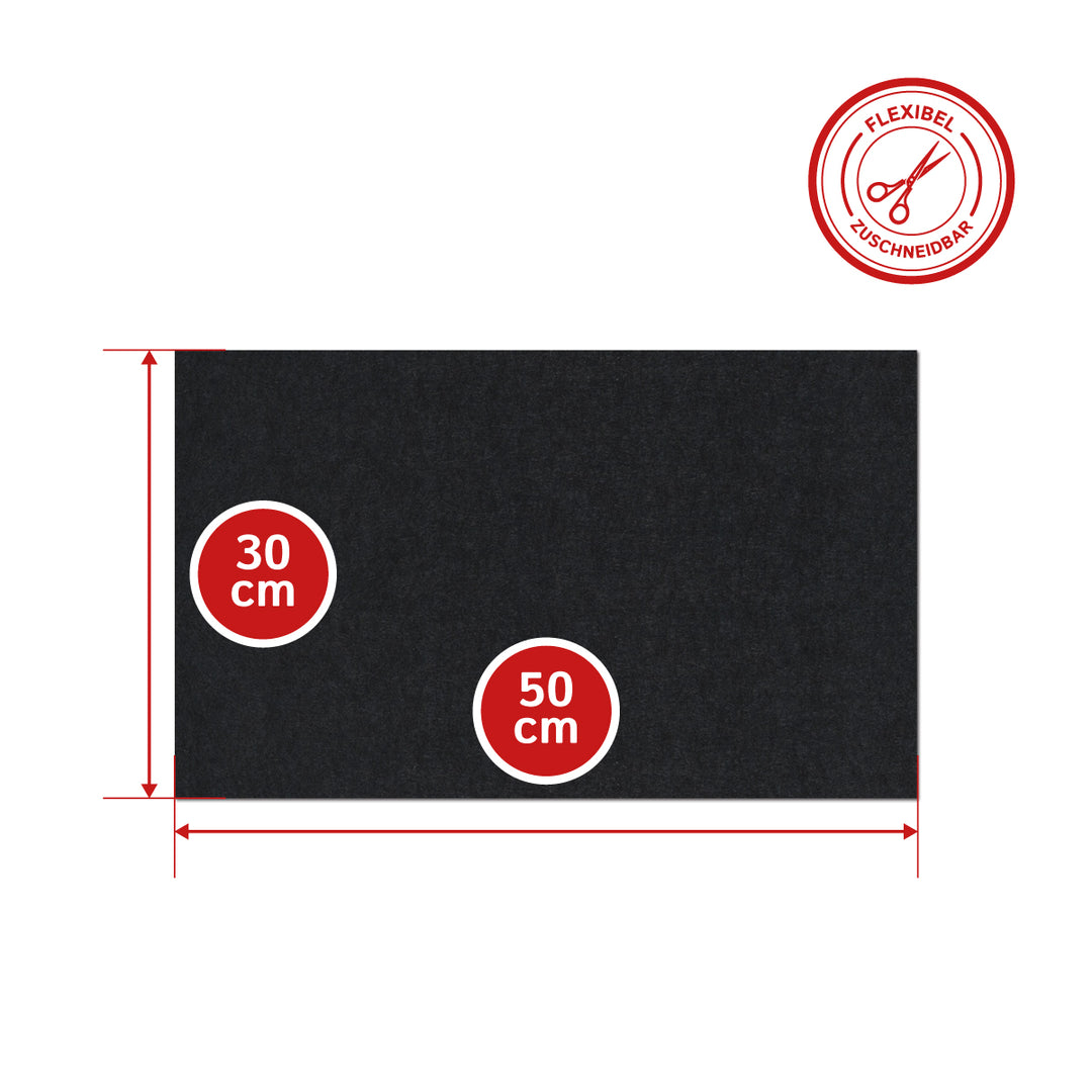 Wollfilz Zuschnitt 8 mm dick, (fest - 0,36 g/cm³)