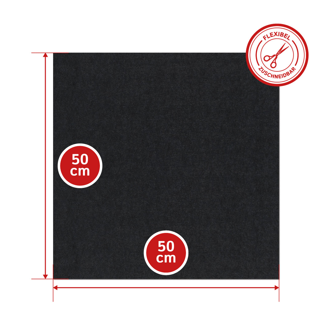 Wollfilz Zuschnitt 8 mm dick, (fest - 0,36 g/cm³)