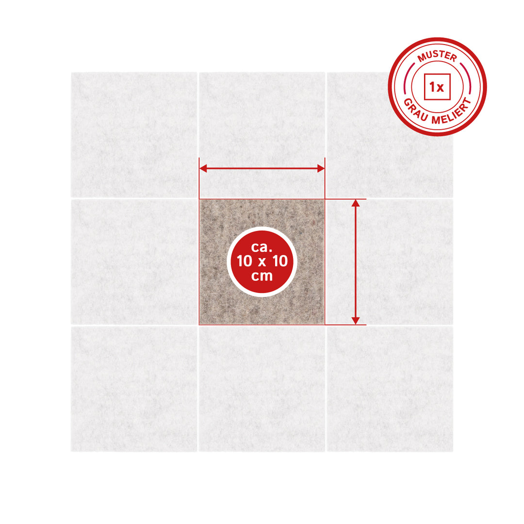 Wollfilz Meterware 2mm dick, 1,70m breit (weich 0,20 kg/cdm), dünner Filz auf Rolle