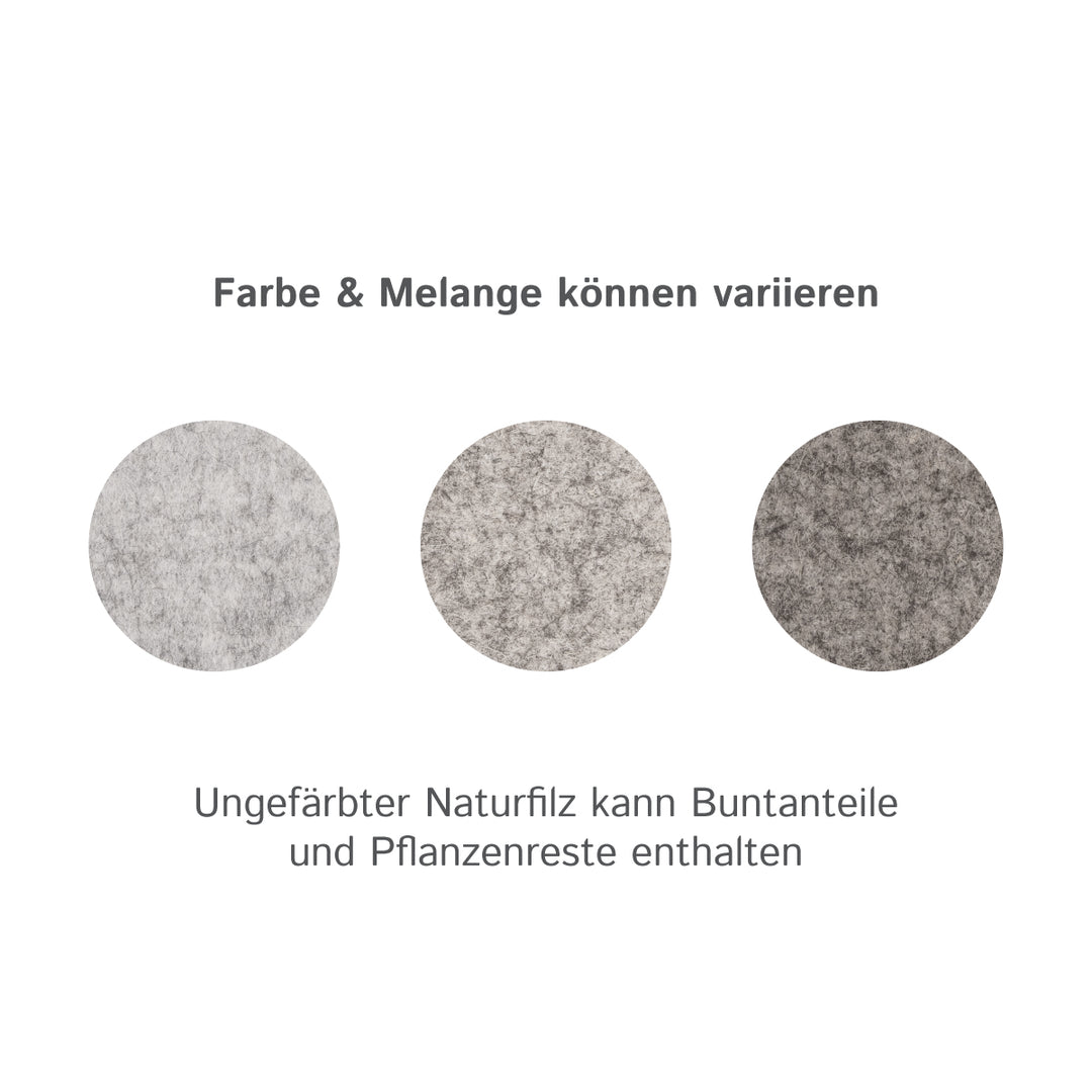 Wollfilz Meterware 3mm dick, 1,70m breit (weich 0,20 kg/cdm), dicker Filz auf Rolle