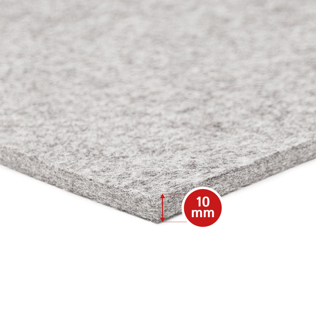 Wool felt sold by the meter 10mm thick, 1.70m wide (soft 0.20 kg/cdm)