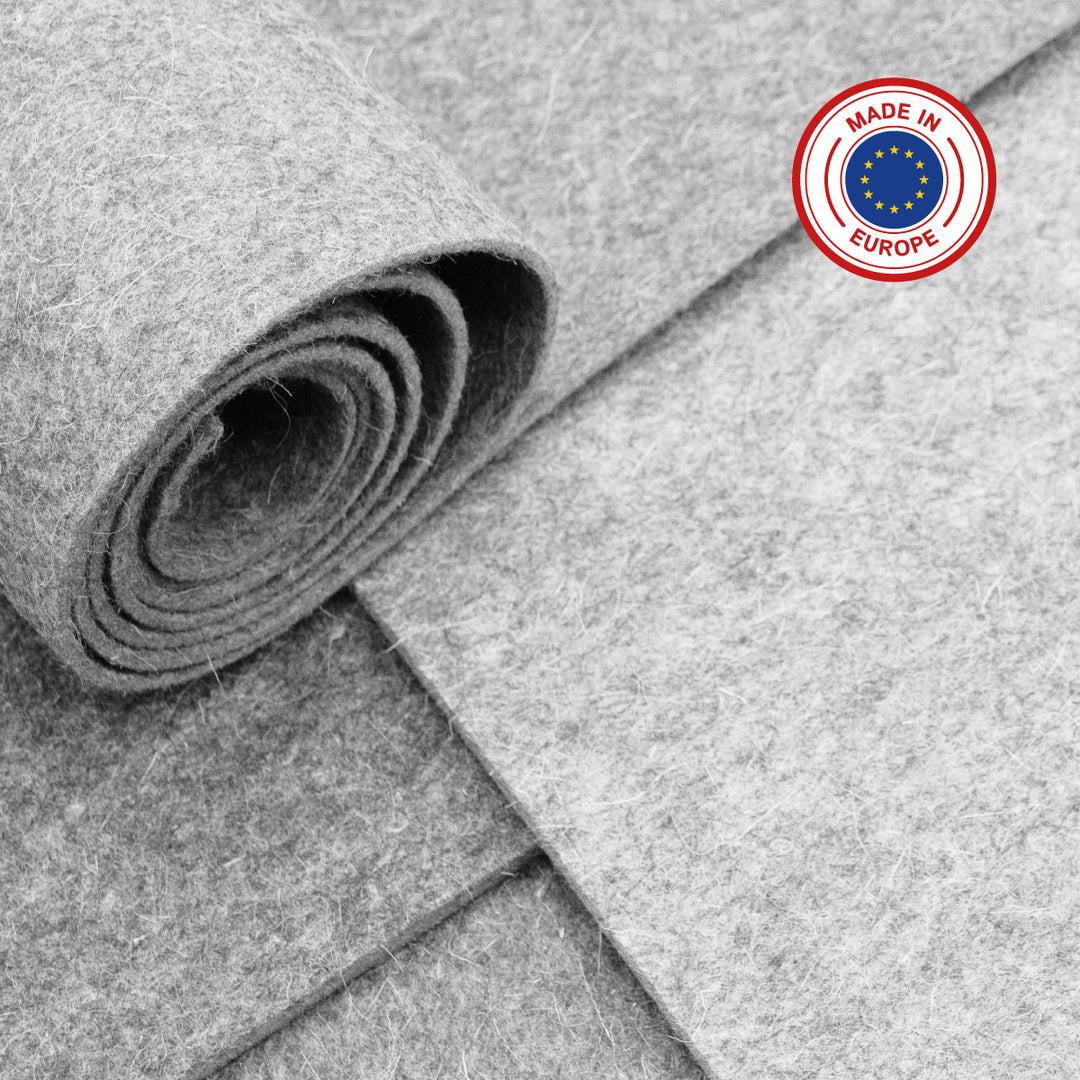 Wool felt sold by the meter 10mm thick, 1.70m wide (soft 0.20 kg/cdm)