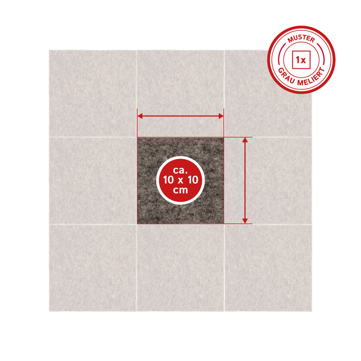 Wollfilz Meterware 10mm dick, 1,50m breit (fest 0,36 kg/cdm), dicker Filz auf Rolle