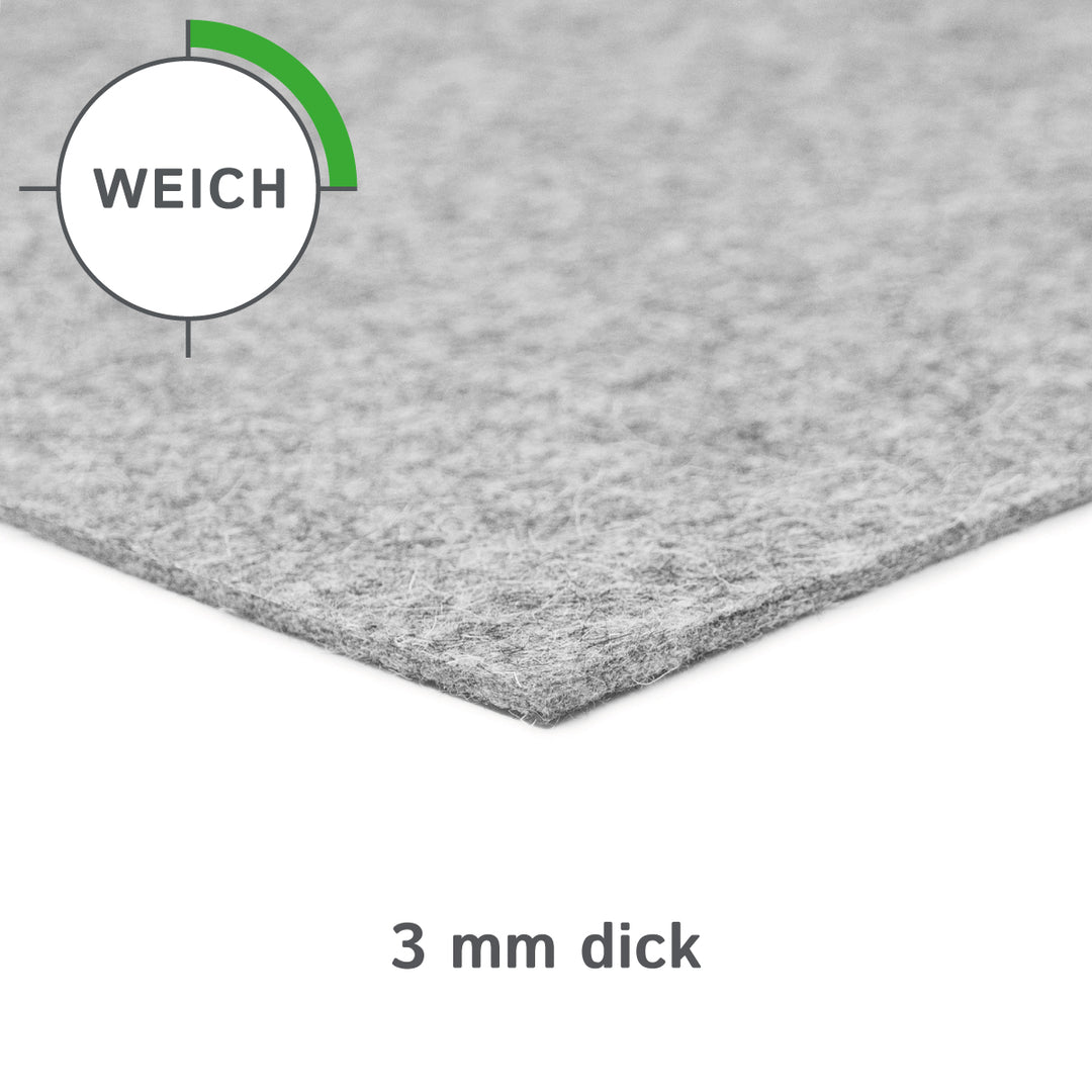 Felt Sheet, 3mm thick (soft 0.20 kg/cdm)