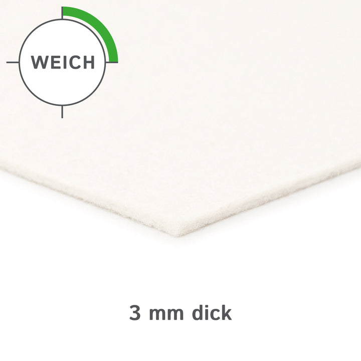 Felt Sheet, 3mm thick (soft 0.20 kg/cdm)