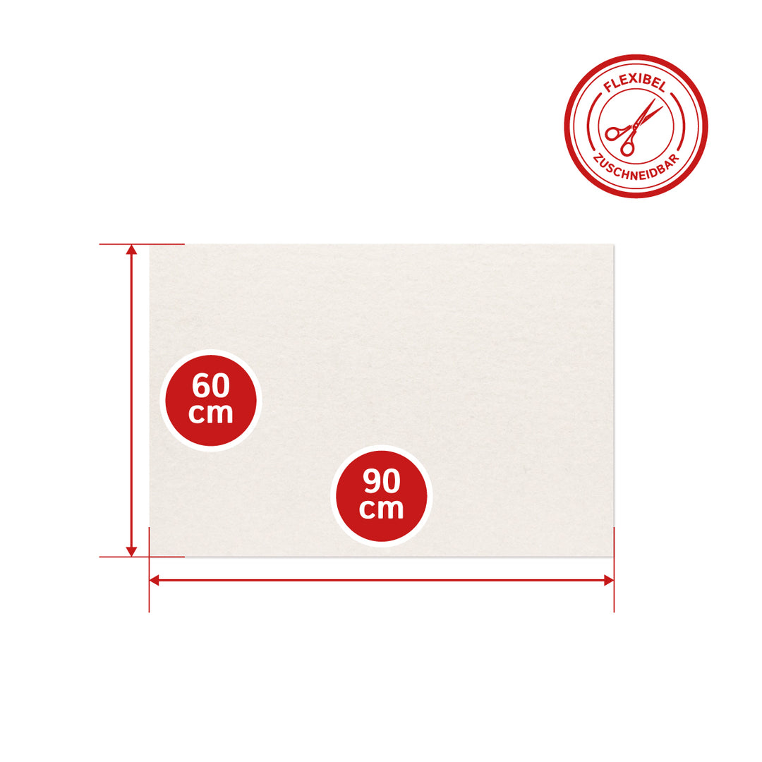 Felt Sheet, 3mm thick (soft 0.20 kg/cdm)