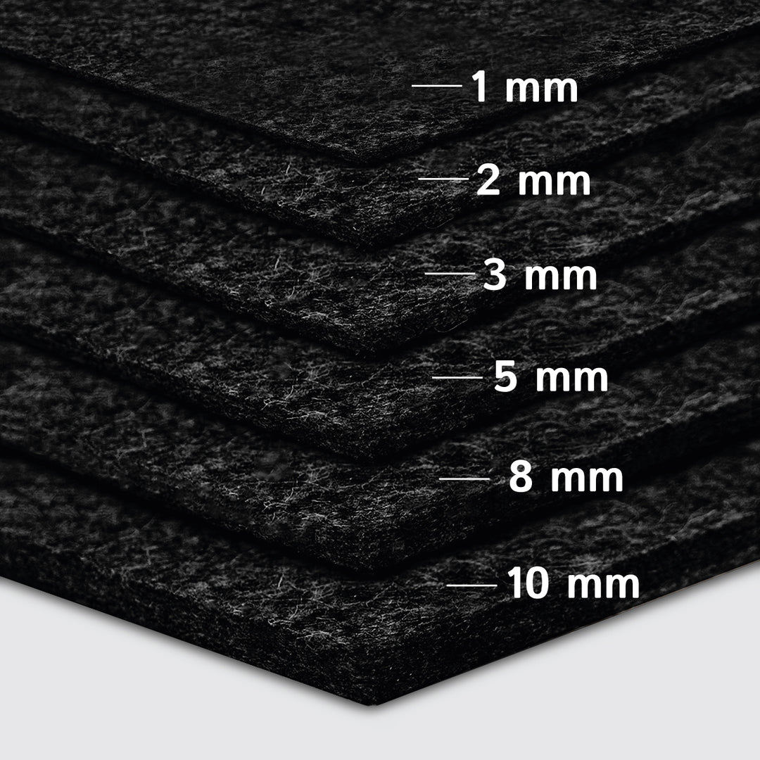 Felt Sheet, 5mm thick (soft 0.20 kg/cdm)