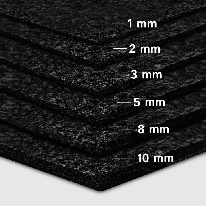 Felt Sheet, 10mm thick (soft 0.20 kg/cdm)