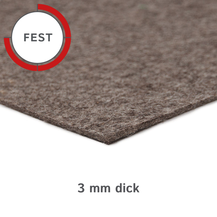Felt Sheet, 3mm thick (solid 0.36 kg/cdm)
