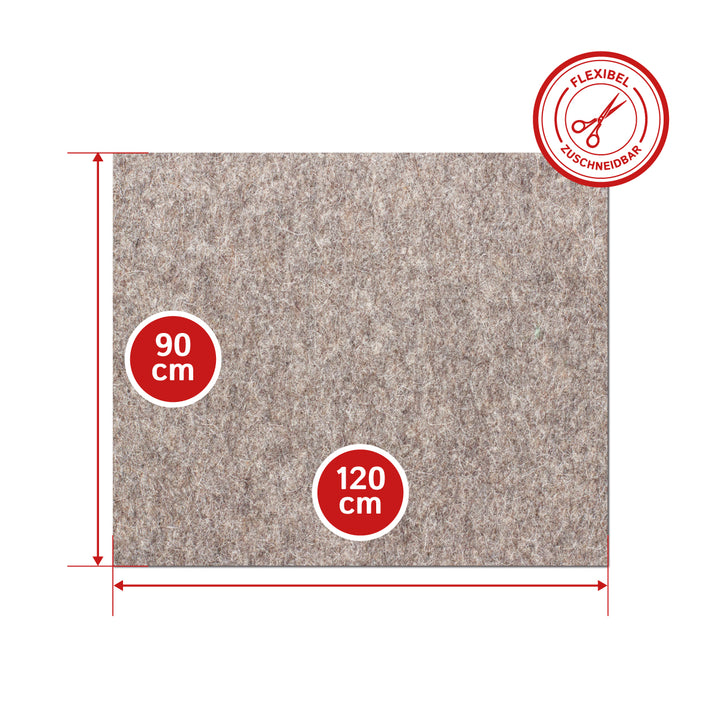 Felt Sheet, 3mm thick (solid 0.36 kg/cdm)