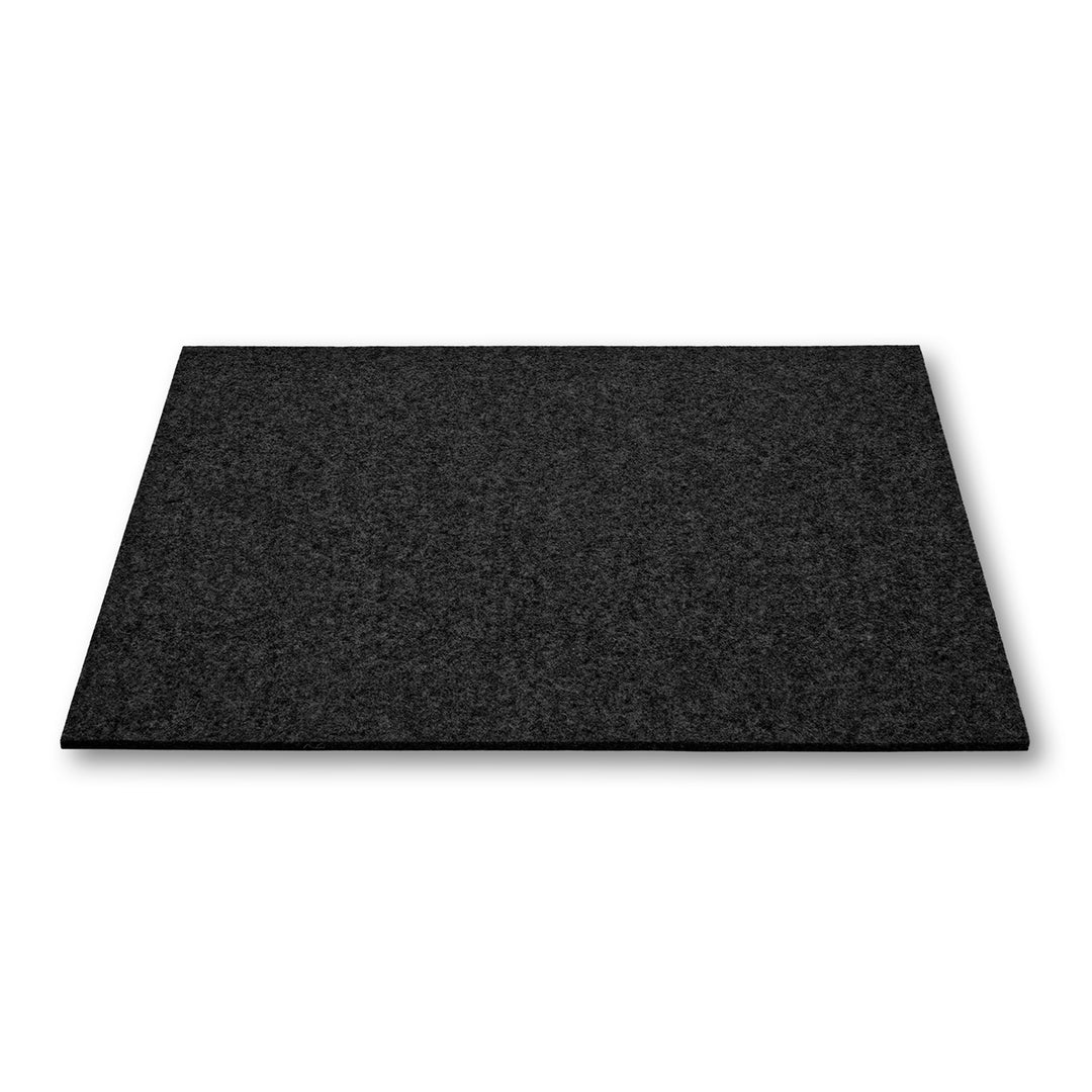 Placemat made of designer felt from filzbrand, square, 46 x 34 cm, 5 mm thick, 1 piece, anthracite