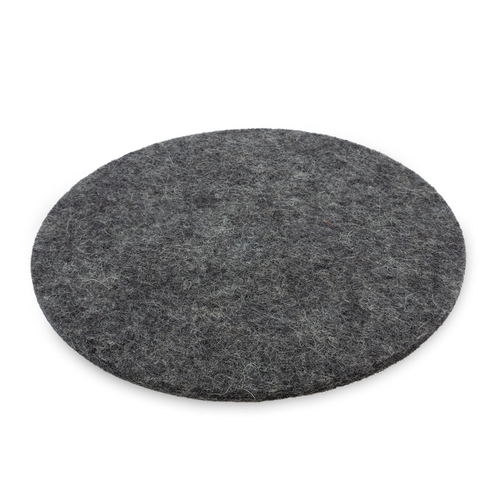 Coasters made of felt / wool felt, round, ø 10cm, 3mm thick, 4 pieces - felt coasters for glasses, bottles or small flower pots on the table and bar