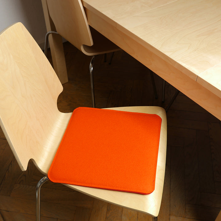 Filz Sitzkissen aus hochwertigem Designfilz (100 % Wolle), eckig, ca. 35x35cm