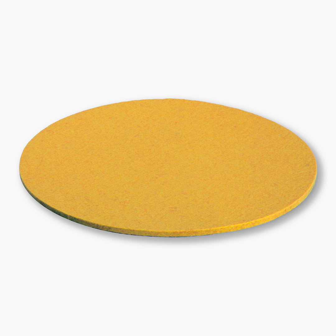 Coasters made of designer felt from filzbrand, round, 25 cm Ø, 5 mm thick, 1 piece, coral