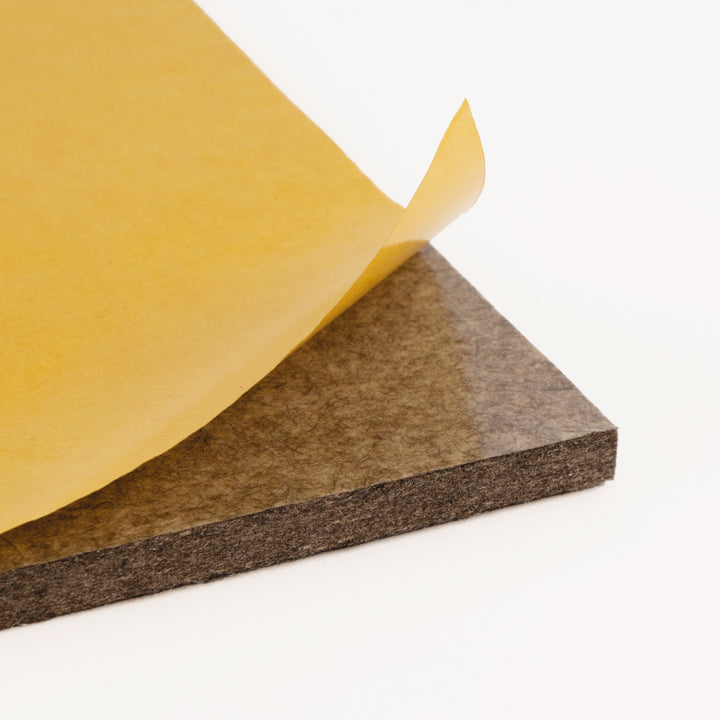 Feuille de feutre, autocollante, épaisseur 10 mm, (solide 0,36 kg/cdm)