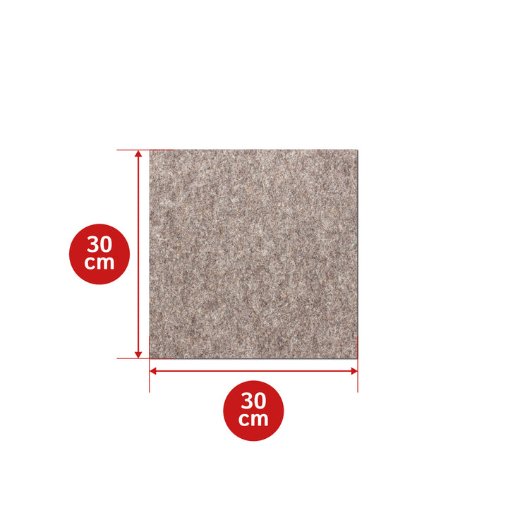 Feuille de feutre, autocollante, épaisseur 10 mm, (solide 0,36 kg/cdm)