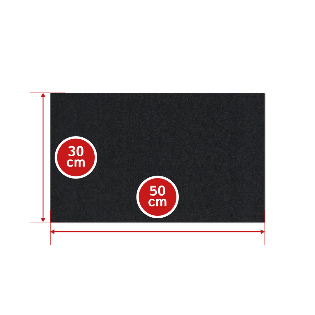 Feuille de feutre, autocollante, épaisseur 10 mm, (solide 0,36 kg/cdm)