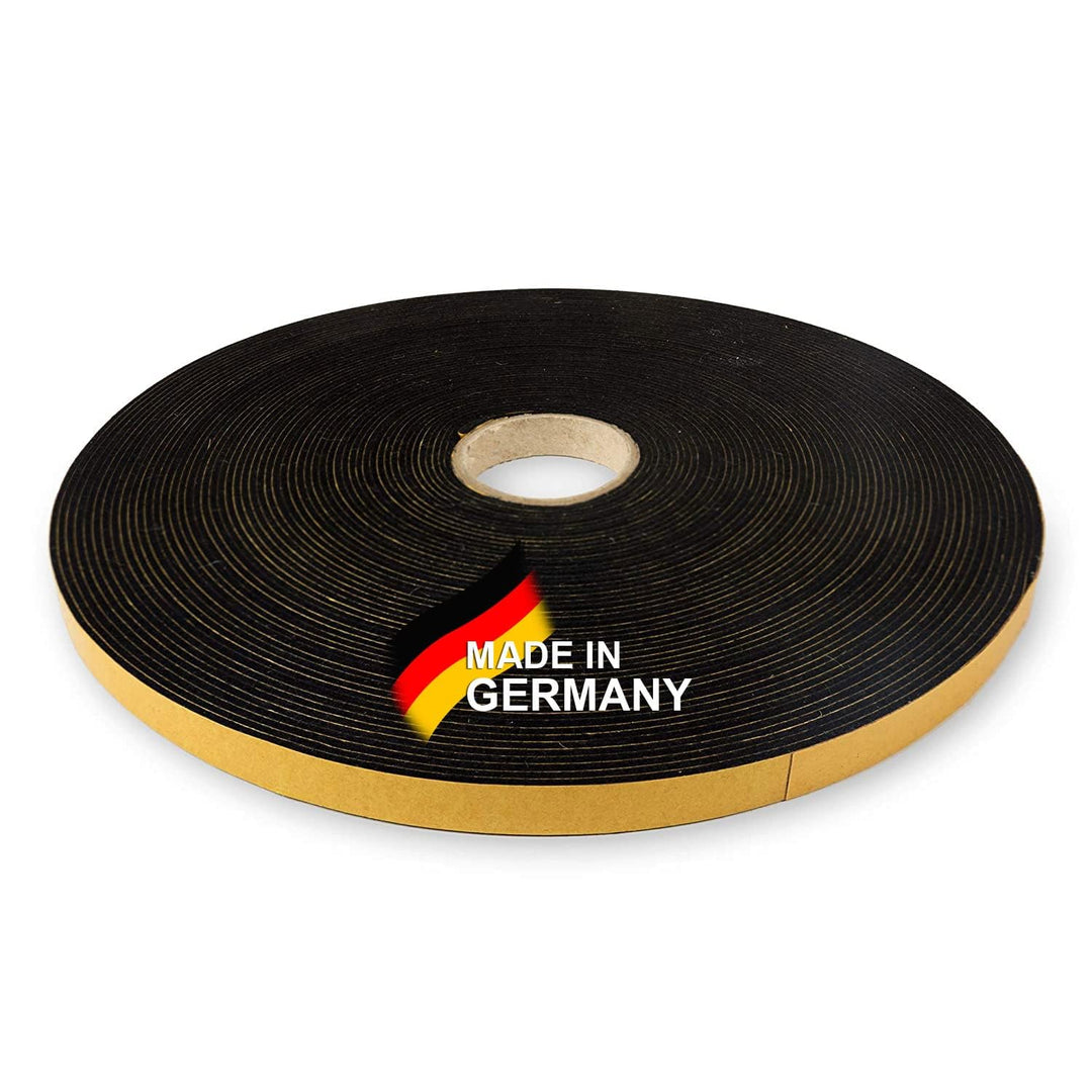 Self-adhesive felt tape, 5mm wide, 1.5mm thick, 20m long