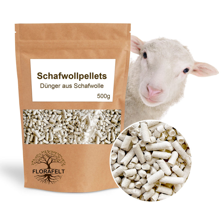 Florafelt wool fertilizer made from sheep's wool