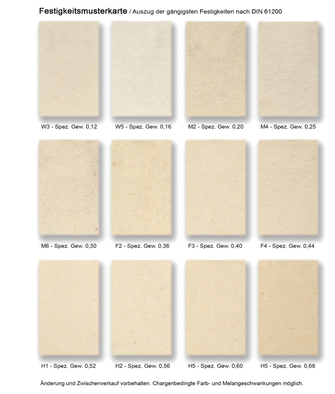 Filz Muster, Musterkarten, Stoff Muster