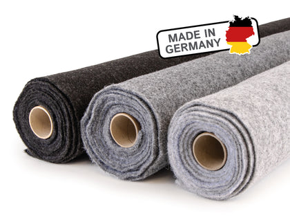 Tæppefilt til campingvogne og interiør - i metermål, blød nålefilt, 3 mm tyk - fleksibel, isolerende, Made in Germany