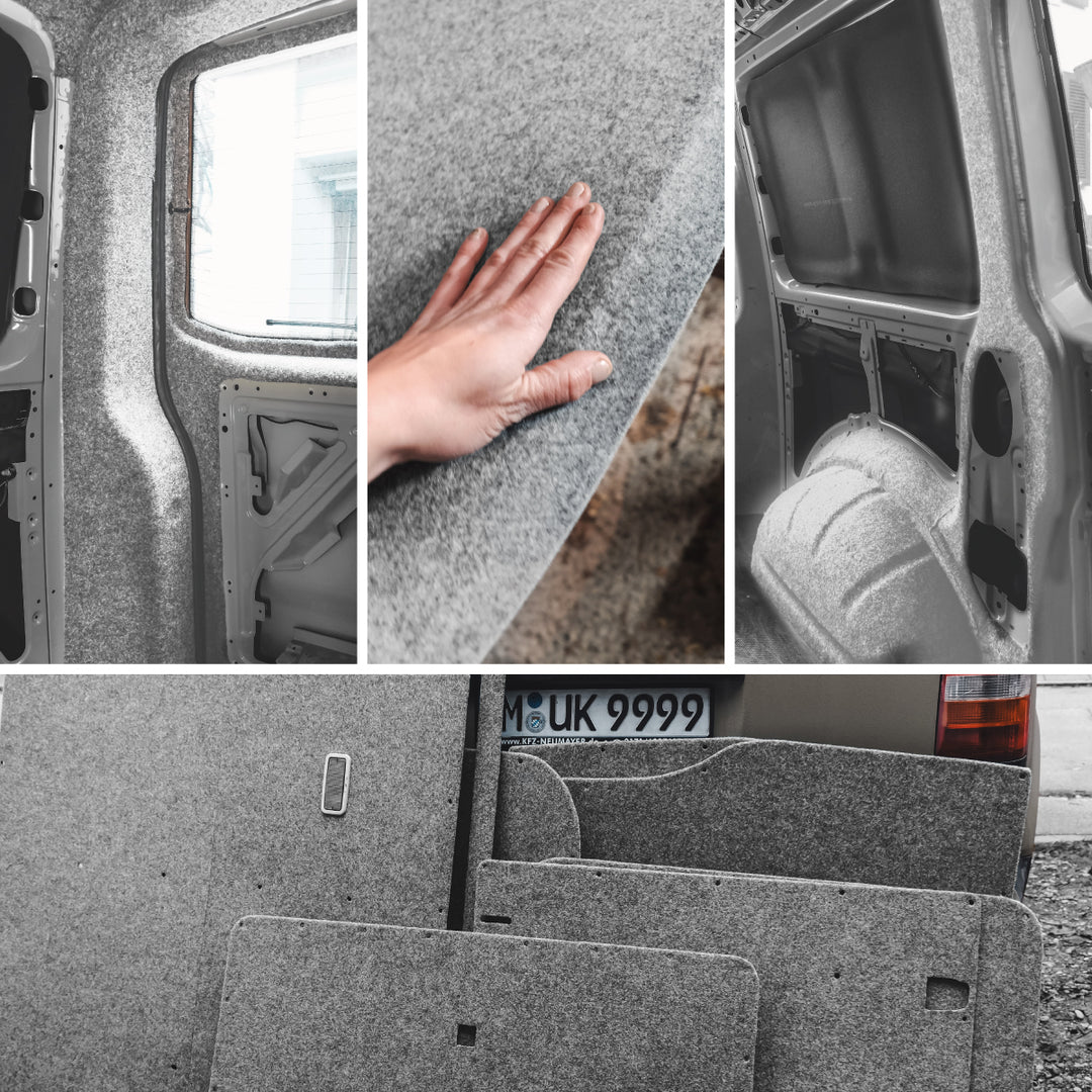 Filz für Camper und Innenausbau - Meterware, weicher Nadelfilz, 3 mm dick - flexibel, isolierend, Made in Germany