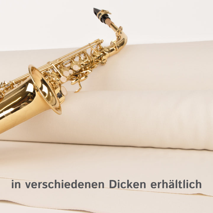 White wool felt with woven reinforcement, 3 mm, 1.4 m wide (Neu-Felt 700)