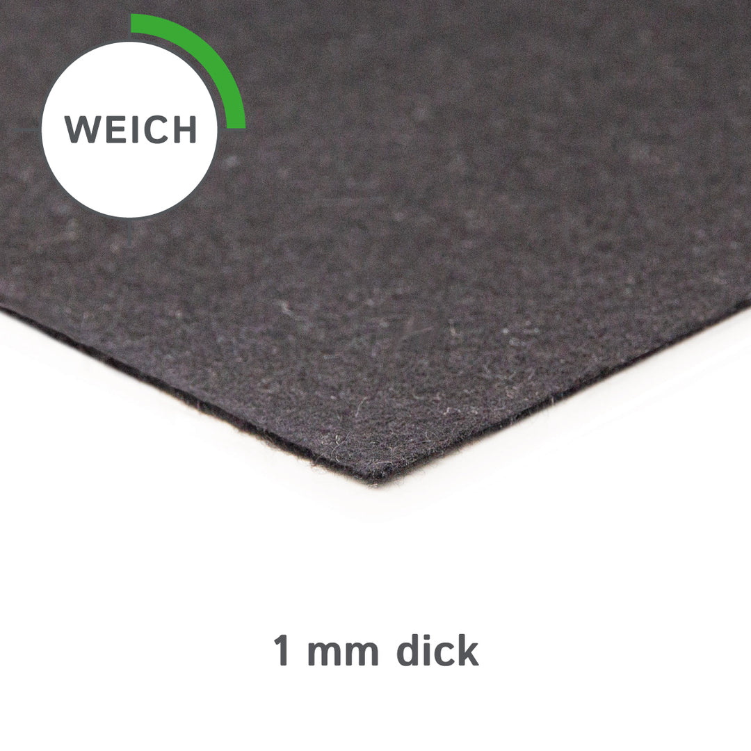 Wollfilz Zuschnitt 1 mm dick, (weich - 0,20 g/cm3)
