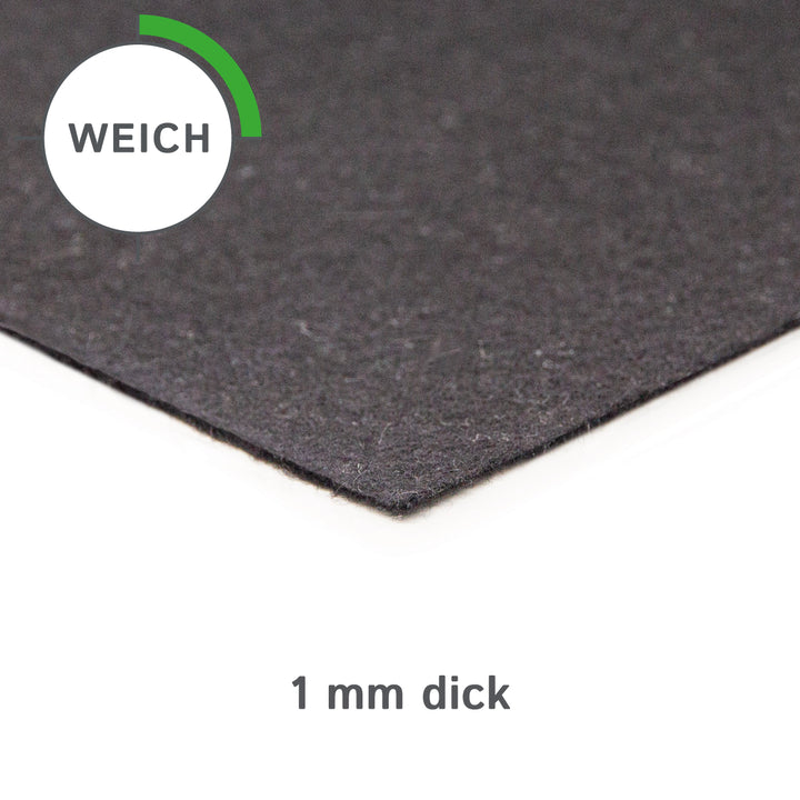 Wollfilz Zuschnitt 1 mm dick, (weich - 0,20 g/cm3)