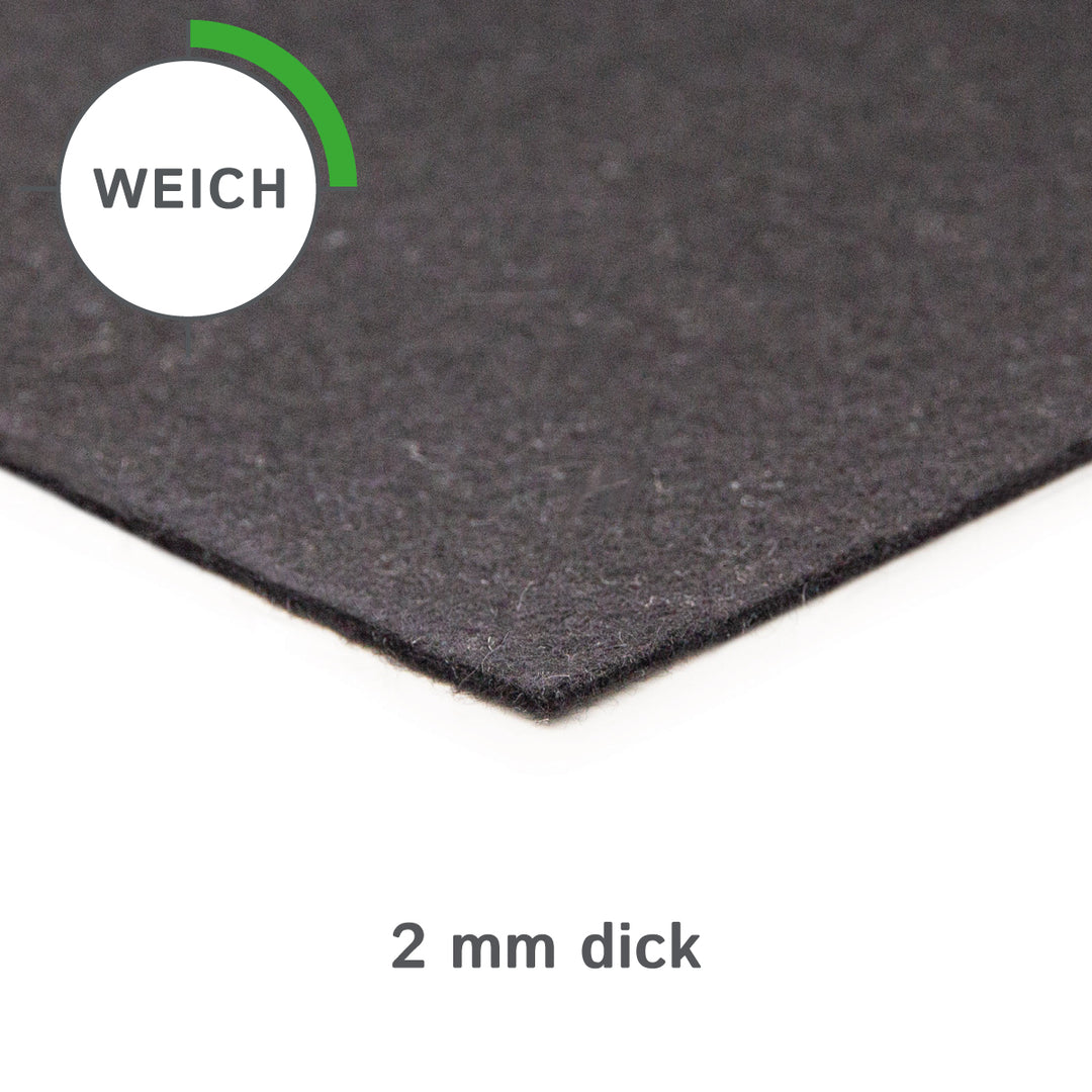 Wollfilz Zuschnitt 2 mm dick, (weich - 0,20 g/cm³)