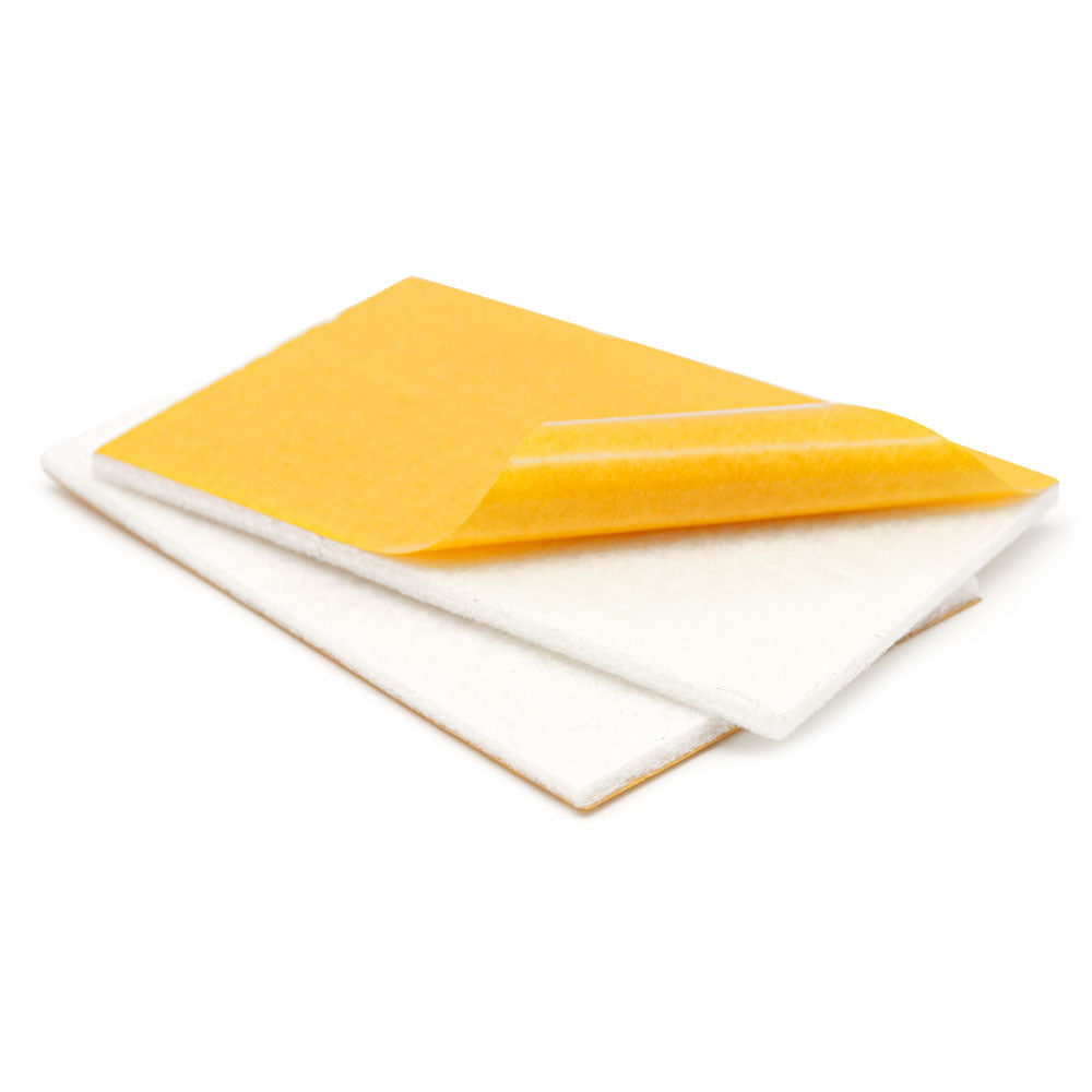 Felt pads self-adhesive square 11 x 7.5 cm, 3mm thick