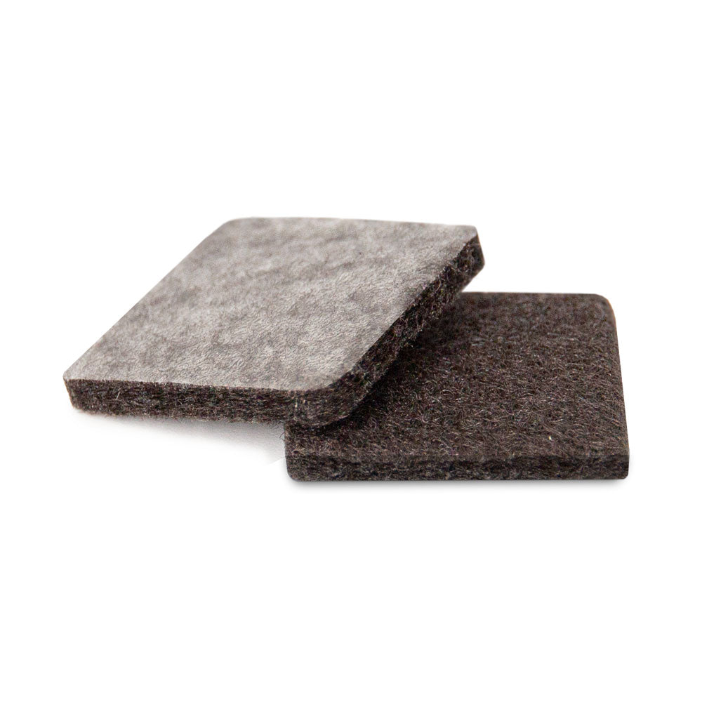 Felt gliders self-adhesive square 22mm, 3mm thick