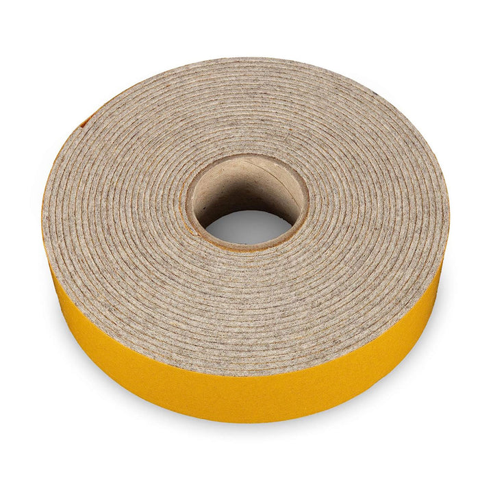 Self-adhesive felt tape 30mm wide, 2mm or 4mm thick, mottled gray (felt adhesive tape, felt strips, adhesive felt on a roll)