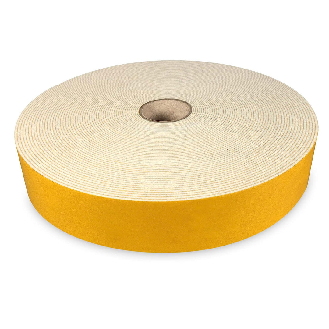 Self-adhesive felt tape 40mm wide, 1.5mm thick, 20m long, black or white (felt adhesive tape, felt strips, adhesive felt on a roll)